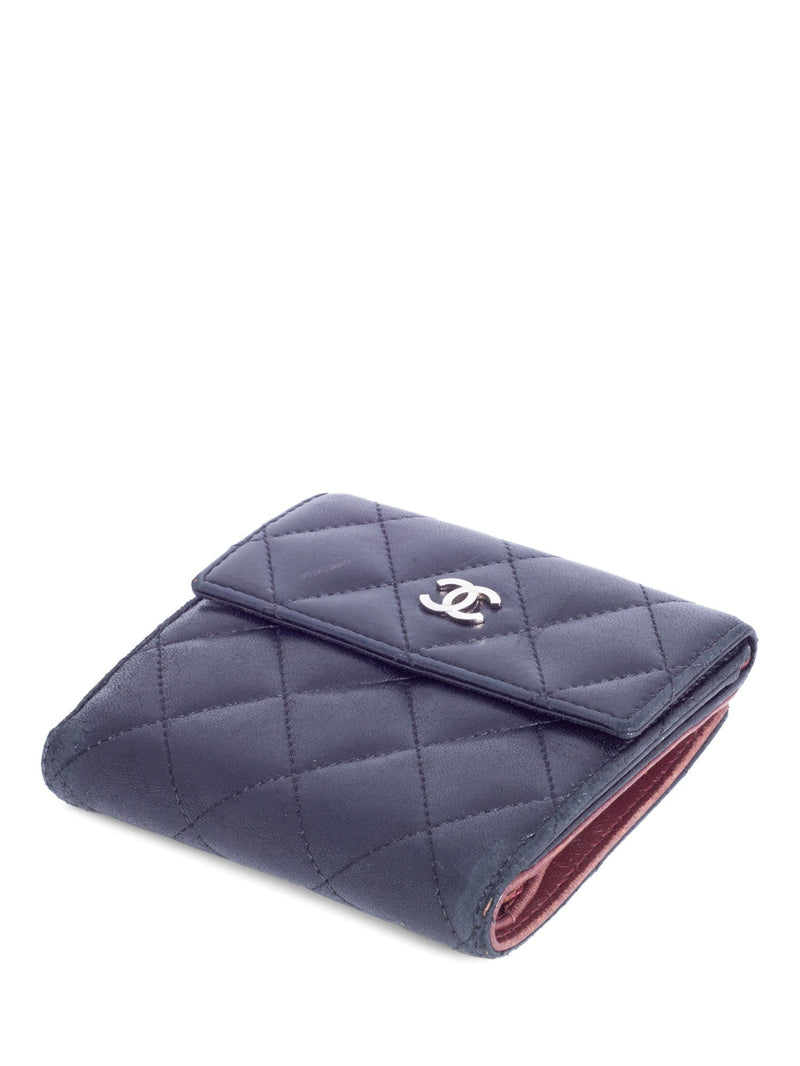 Chanel Quilted Leather Bifold Wallet Black Pony-style calfskin ref.945937 -  Joli Closet