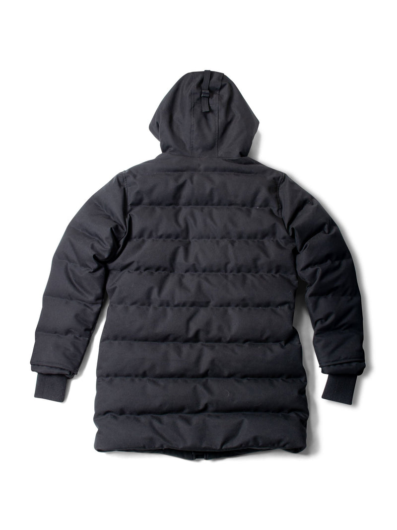 Canada Goose Logo Hooded Down Puffer Winter Jacket Black-designer resale