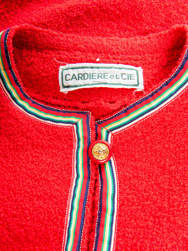 Cardiere et Cie Boucle Jacket Red Multicolor-designer resale