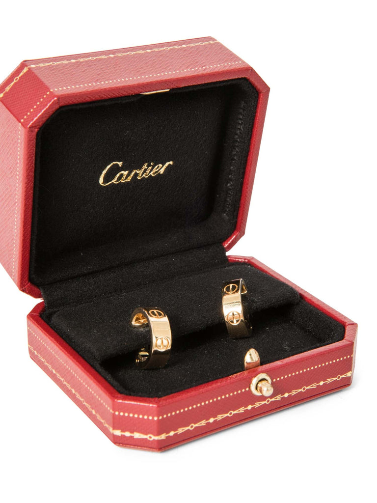 Cartier 18K Gold Love Earrings-designer resale