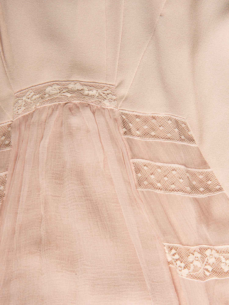 Christian Dior Silk Lace Mini Dress Blush Pink Christian Dior Silk Lace Mini Dress Blush Pink