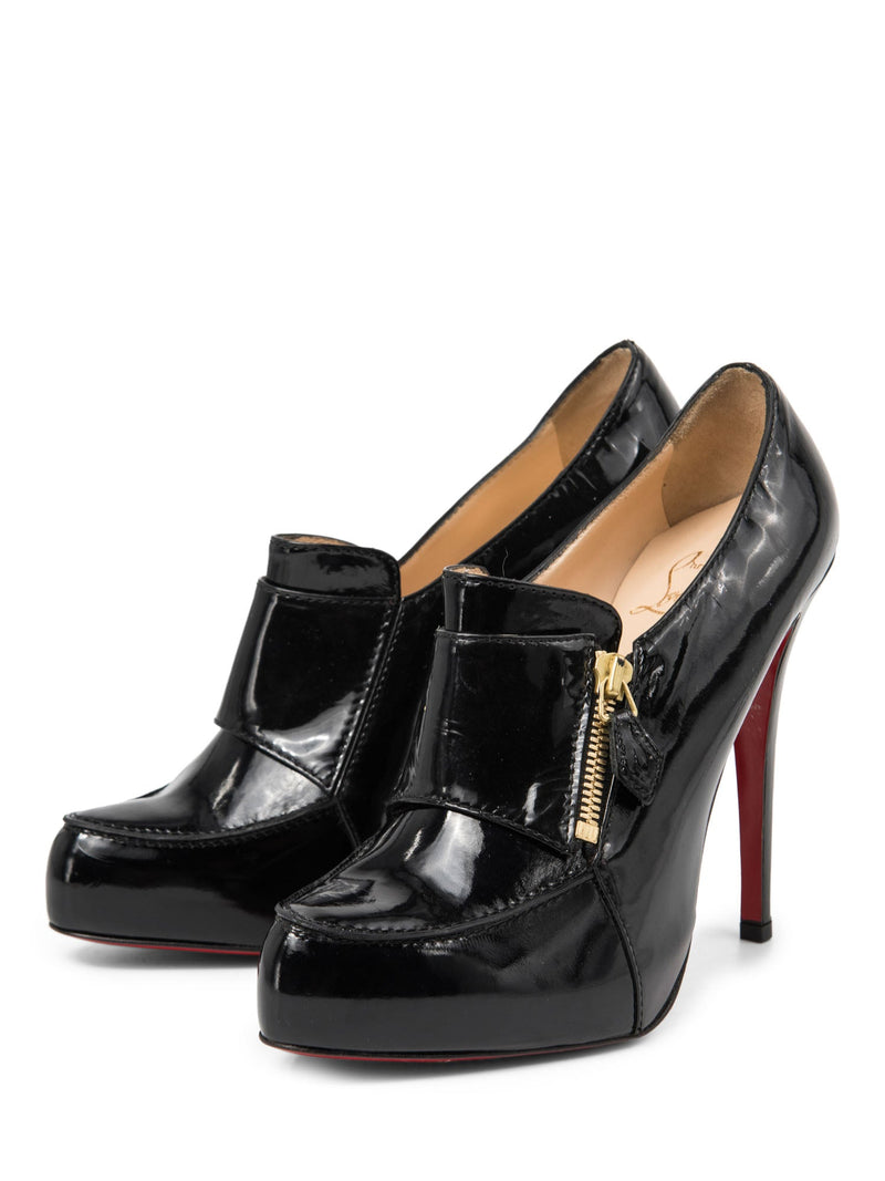 Christian Louboutin Zipper Platform Booties