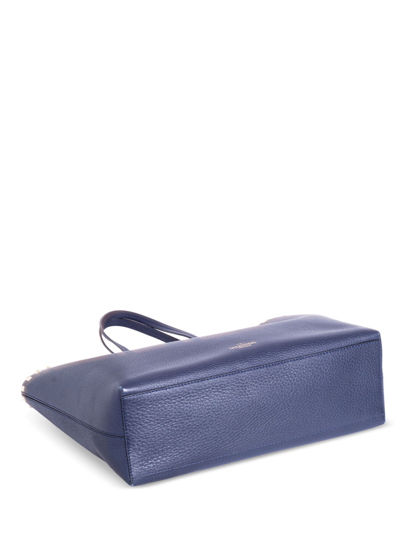 Valentino Logo Studded Neverfull Tote Bag Navy