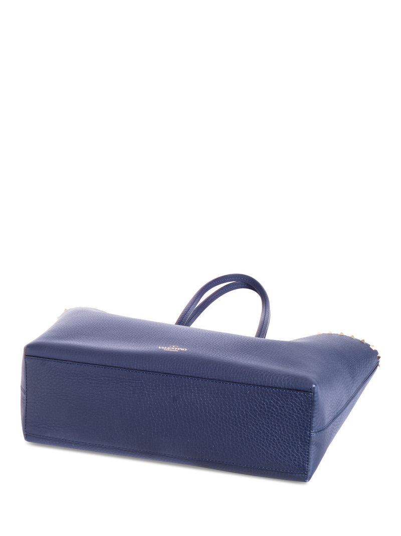 Valentino Logo Studded Neverfull Tote Bag Navy