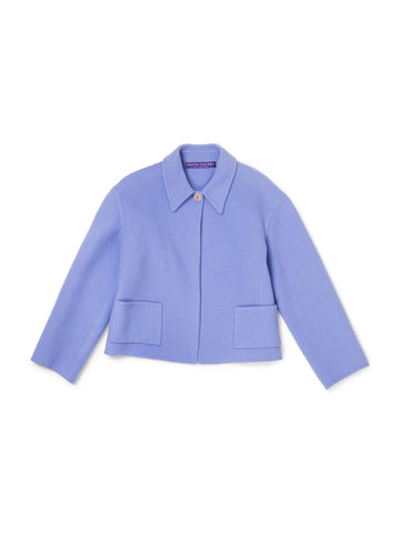 Ralph Lauren Cashmere Collared Jacket Lavender