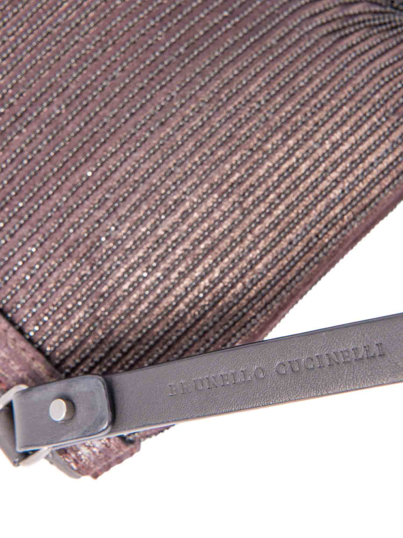 Brunello Cucinelli Monili Fringe Messenger Bag Brown