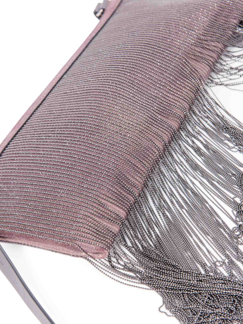 Brunello Cucinelli Monili Fringe Messenger Bag Brown