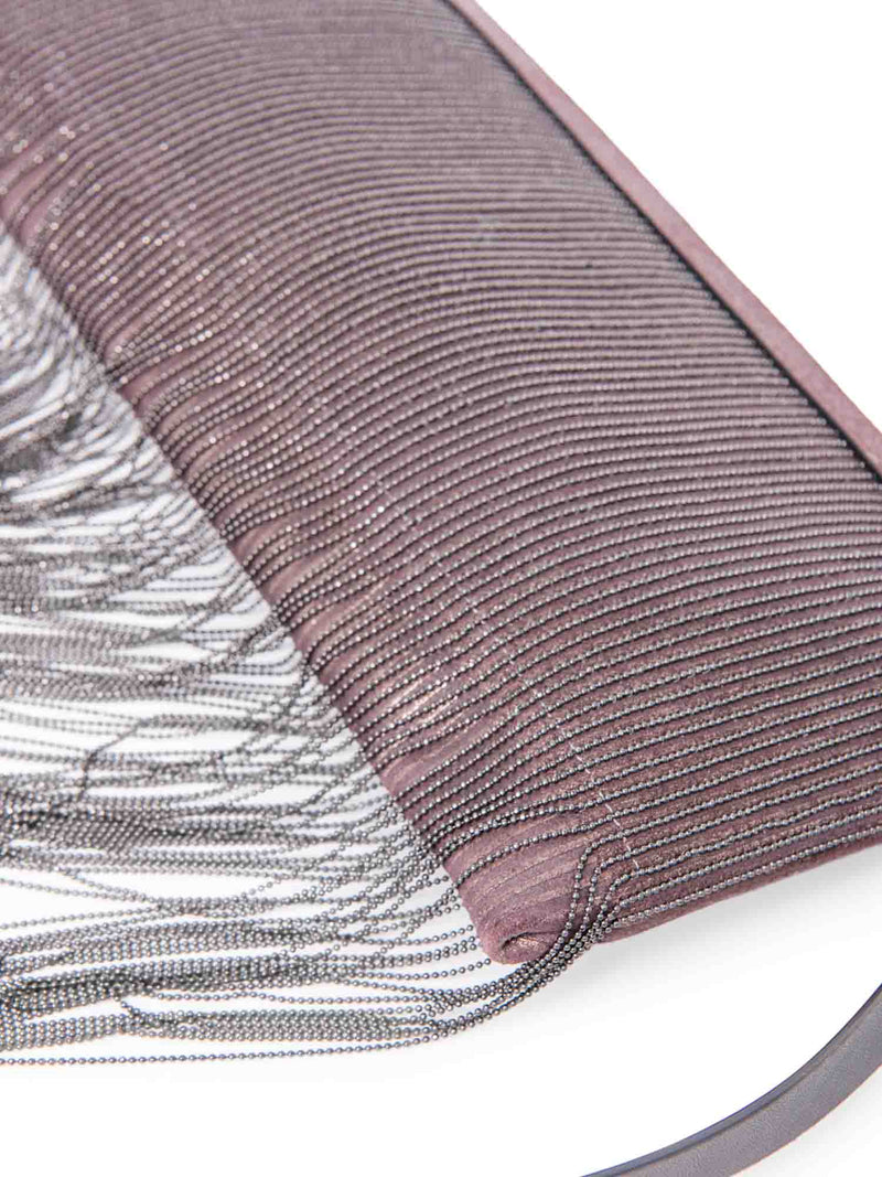 Brunello Cucinelli Monili Fringe Messenger Bag Brown