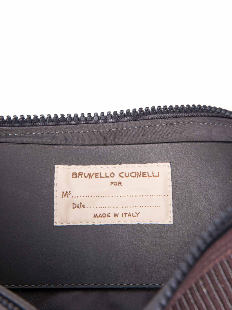 Brunello Cucinelli Monili Fringe Messenger Bag Brown