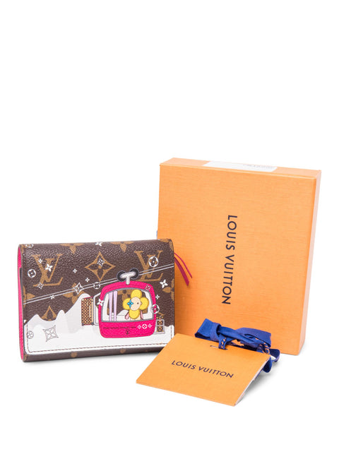 Louis Vuitton Monogram Vivienne Ski Lift Victorine Wallet Brown Multicolor