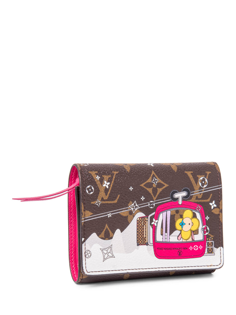 Louis Vuitton Monogram Vivienne Ski Lift Victorine Wallet Brown Multicolor