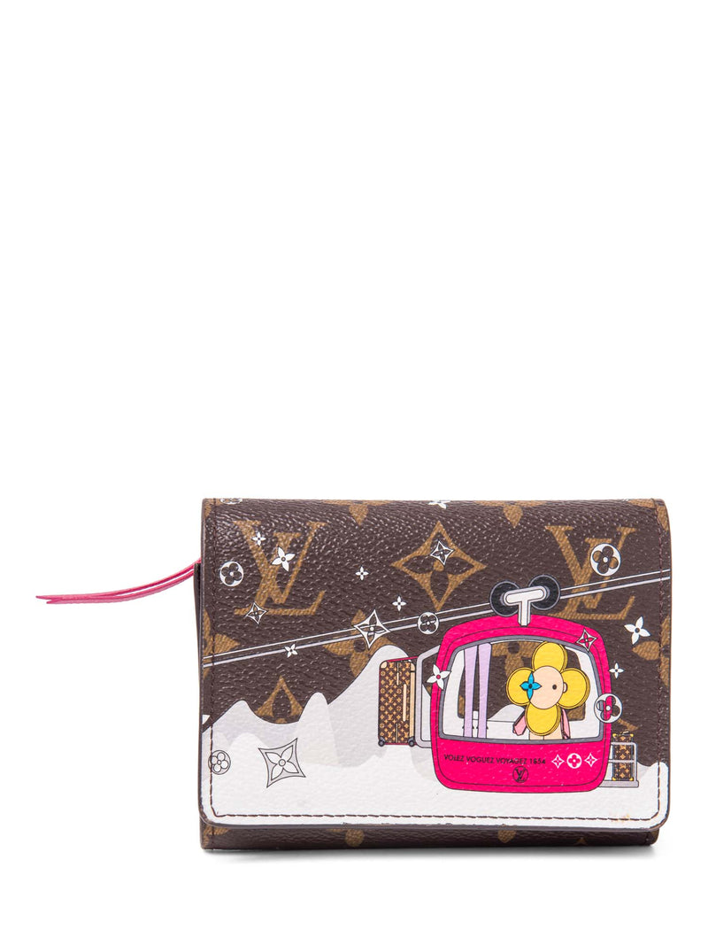 Louis Vuitton Monogram Vivienne Ski Lift Victorine Wallet Brown Multicolor