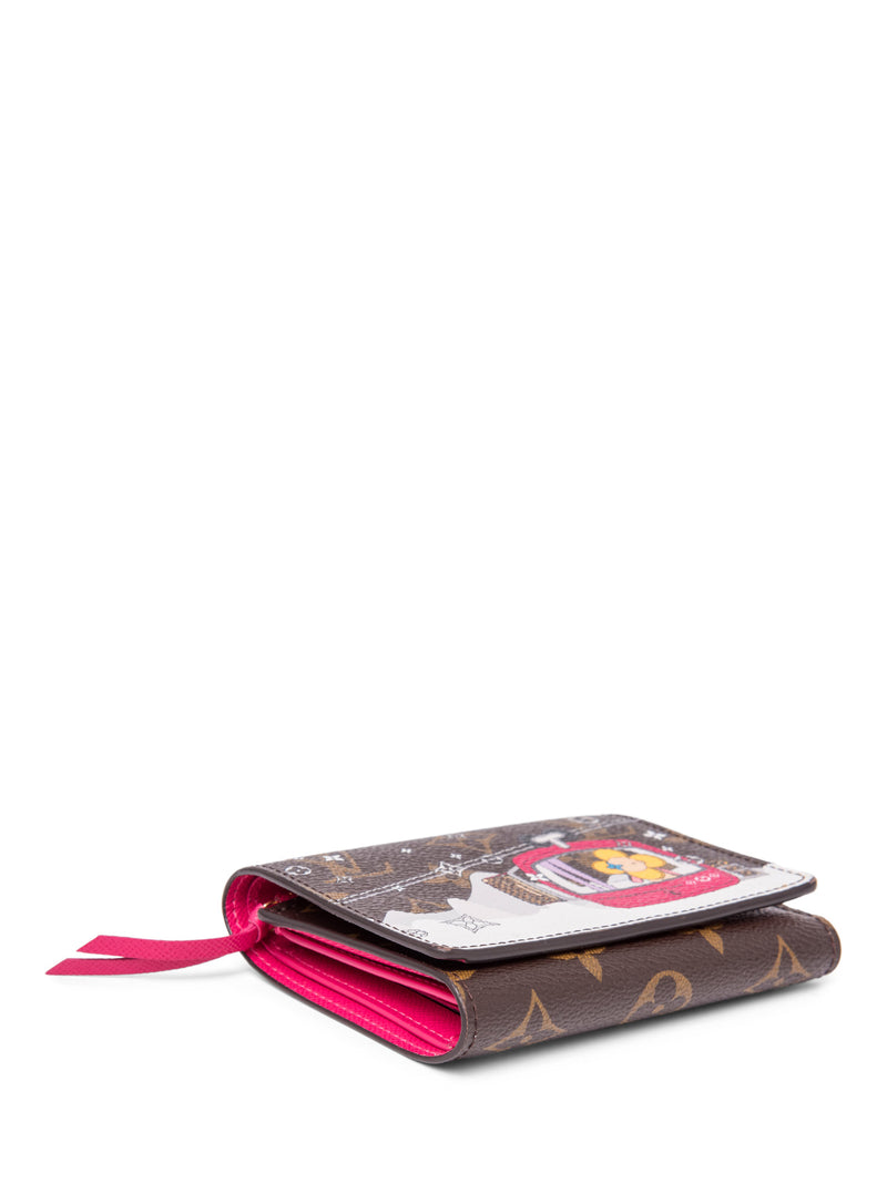 Louis Vuitton Monogram Vivienne Ski Lift Victorine Wallet Brown Multicolor