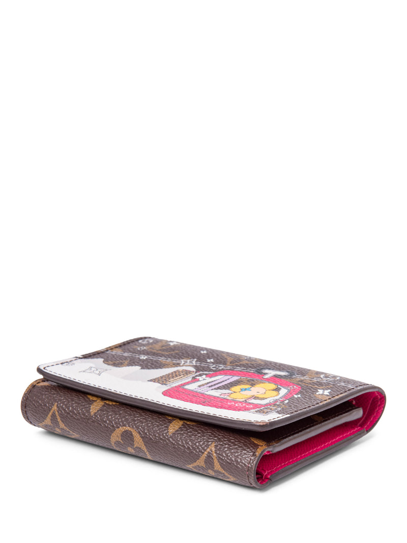 Louis Vuitton Monogram Vivienne Ski Lift Victorine Wallet Brown Multicolor