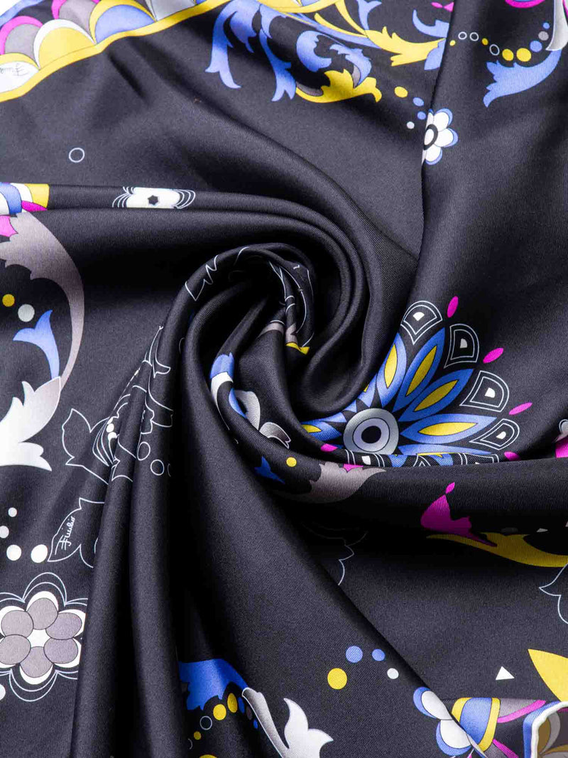 Emilio Pucci Silk Scarf Multicolor-designer resale