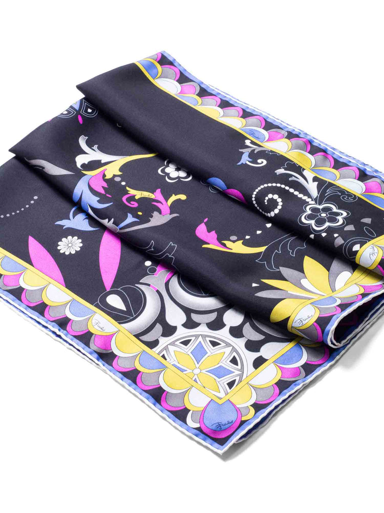 Emilio Pucci Silk Scarf Multicolor-designer resale