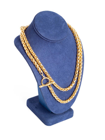 Fendi 24K Gold Plated Chunky Chain Necklace-designer resale