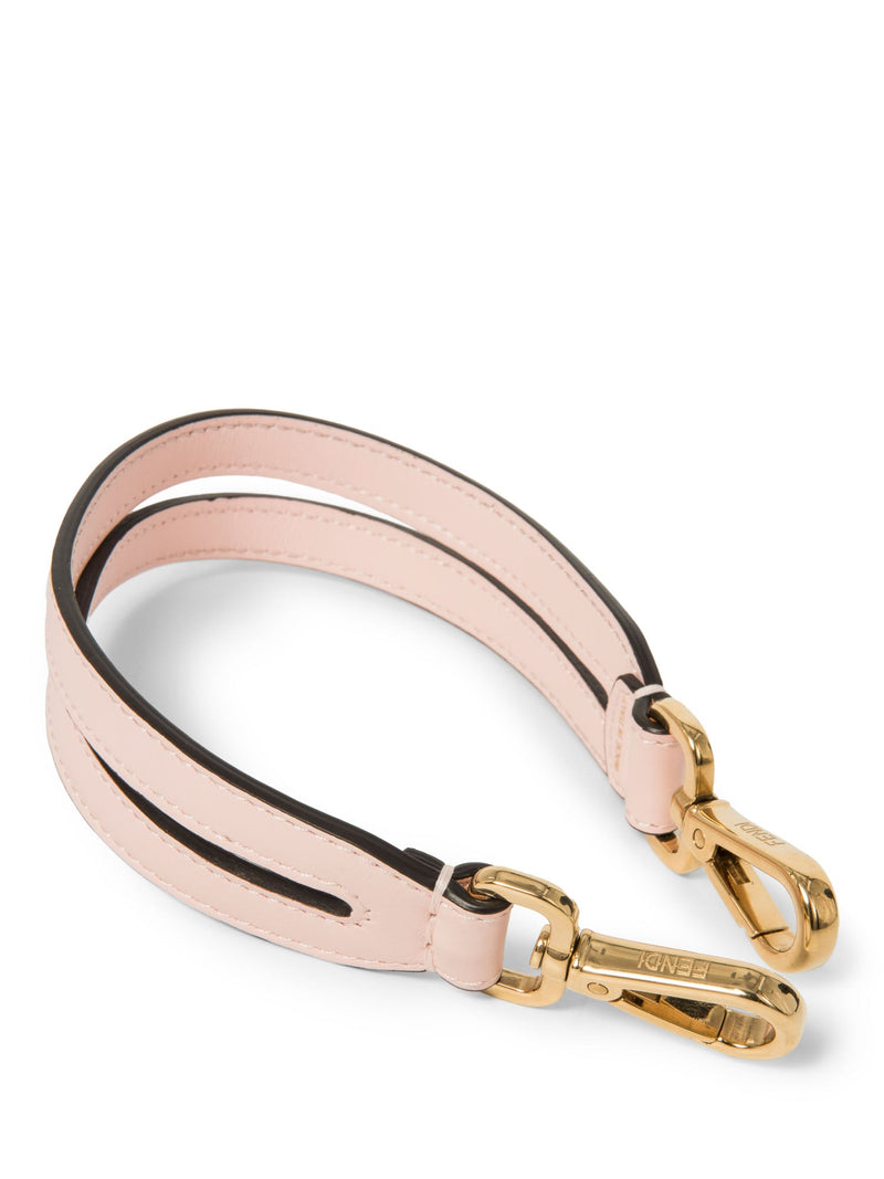 Fendi Logo Leather Dual Strap Pink Gold-designer resale