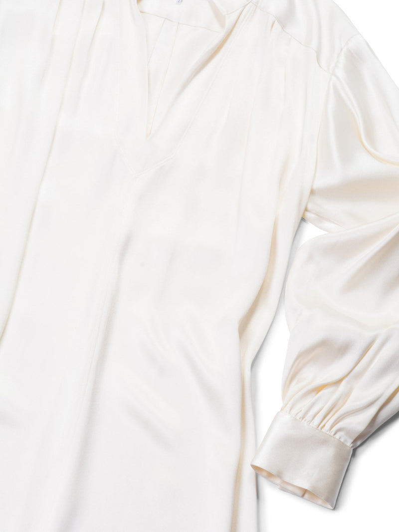 Frame Silk Maxi Dress Ivory-designer resale