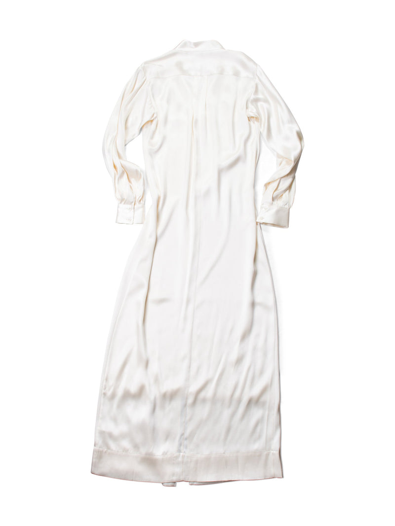Frame Silk Maxi Dress Ivory-designer resale