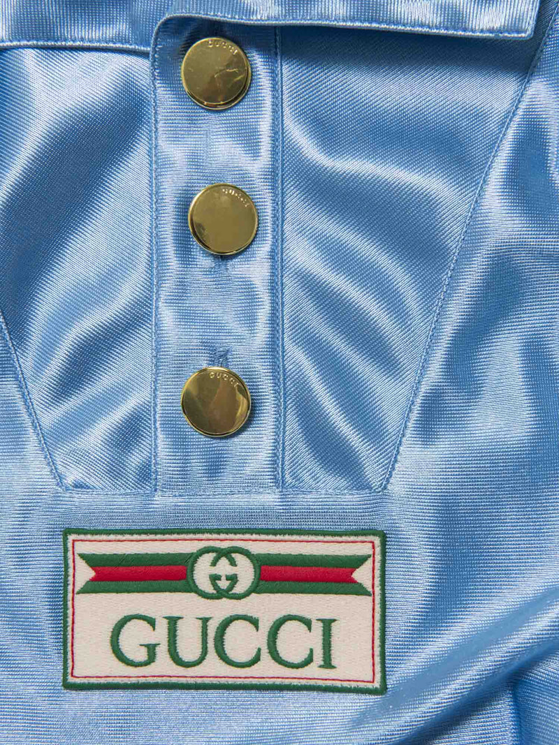 Gucci GG Logo Web Unisex Tracksuit Jacket Blue Multicolor-designer resale