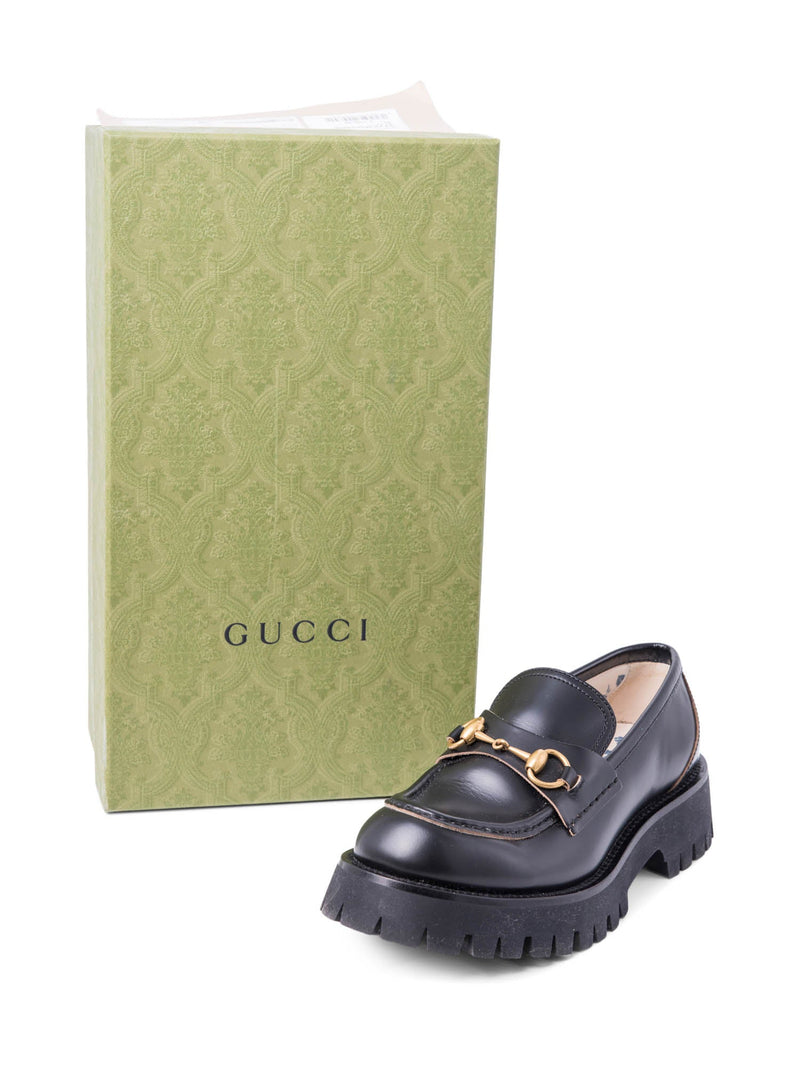 Gucci Horsebit Loafers Shoes Black-designer resale