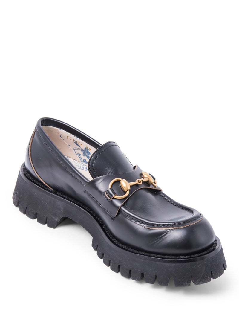 Gucci Horsebit Loafers Shoes Black-designer resale