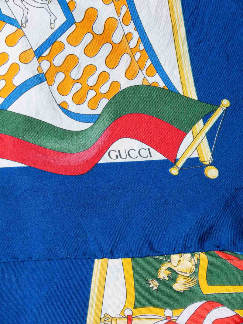 Gucci Vintage Silk Scarf 