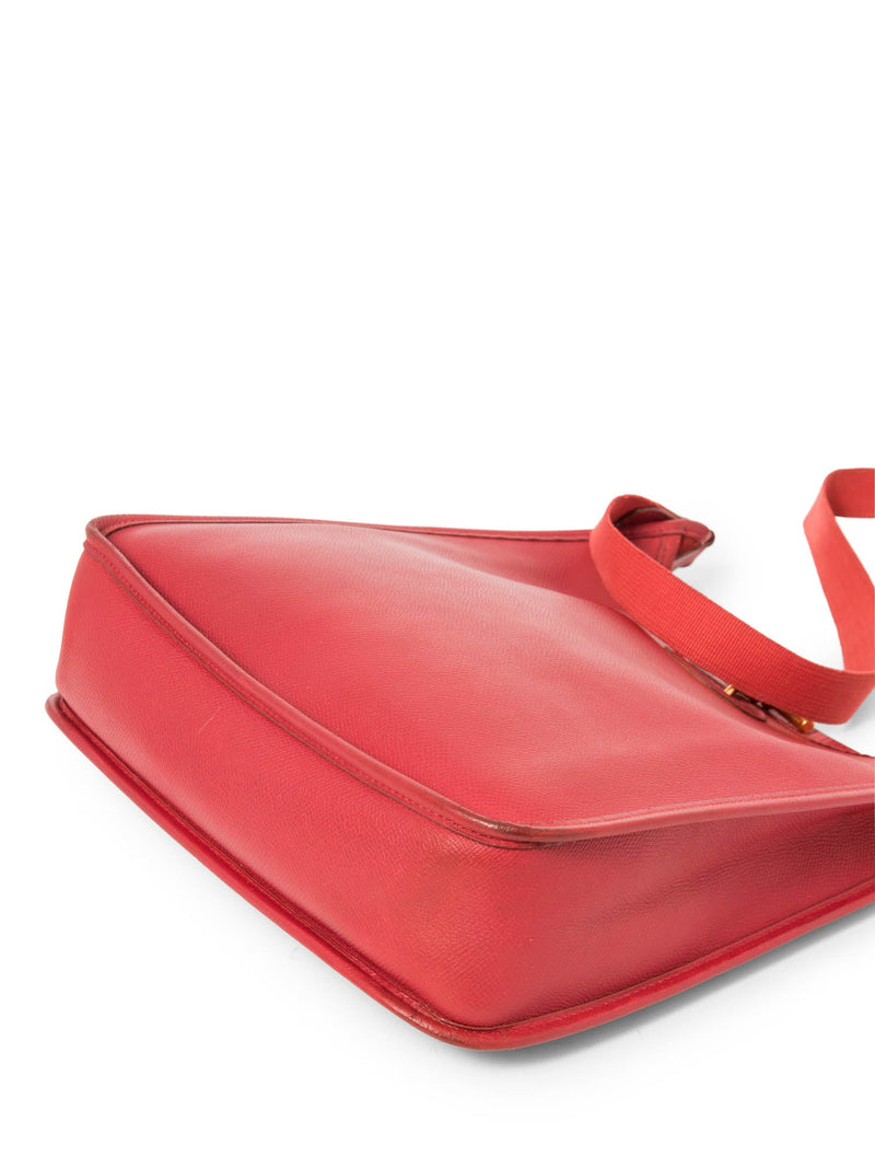 Hermes Epsom Leather Chaine D'Ancre Messenger Bag Red-designer resale