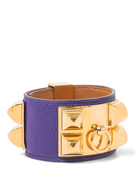HERMES Collier de Chien スタッズ ブレスレット Hermes-Epsom-Leather-Collier-