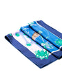 Hermes Harnais de Cour Silk Scarf Blue Pink