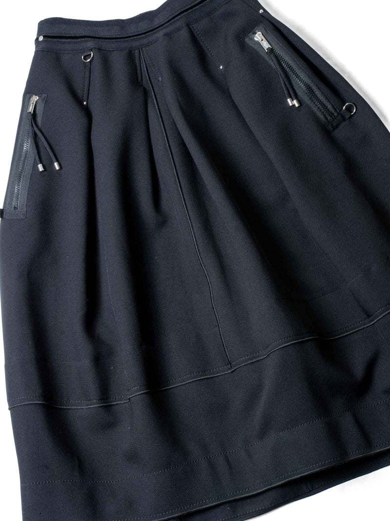 High Tech Logo Utility Skirt Black-designer resale