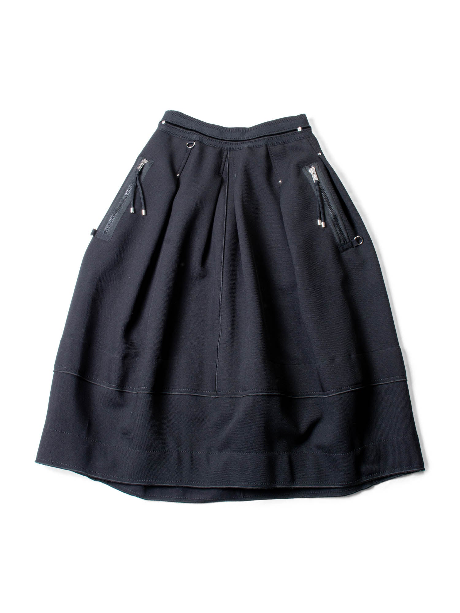 High Tech Logo Utility Skirt Black-designer resale