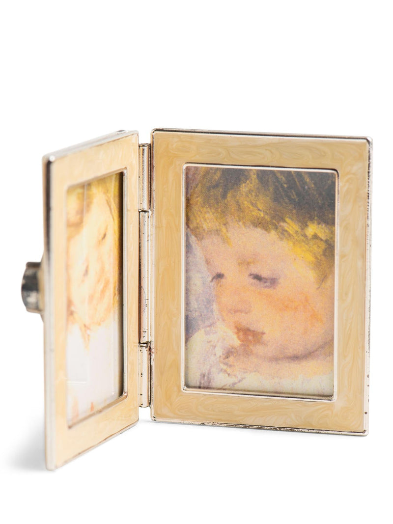 Jay Strongwater Cross Swarovsky Crystals Mini Picture Frame-designer resale