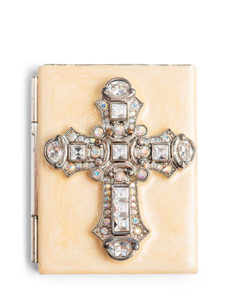 Jay Strongwater Cross Swarovsky Crystals Mini Picture Frame-designer resale