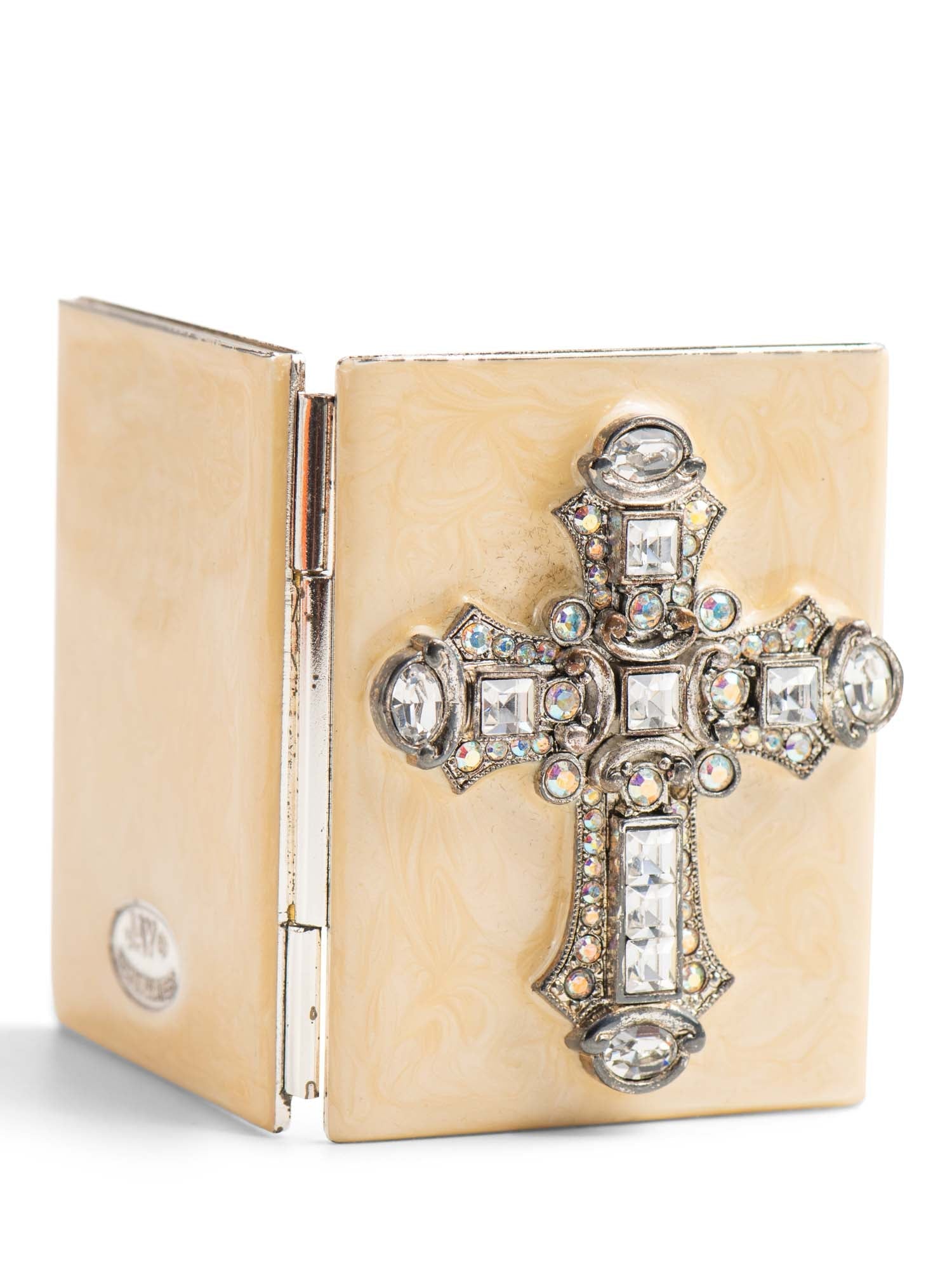Jay Strongwater Cross Swarovsky Crystals Mini Picture Frame-designer resale