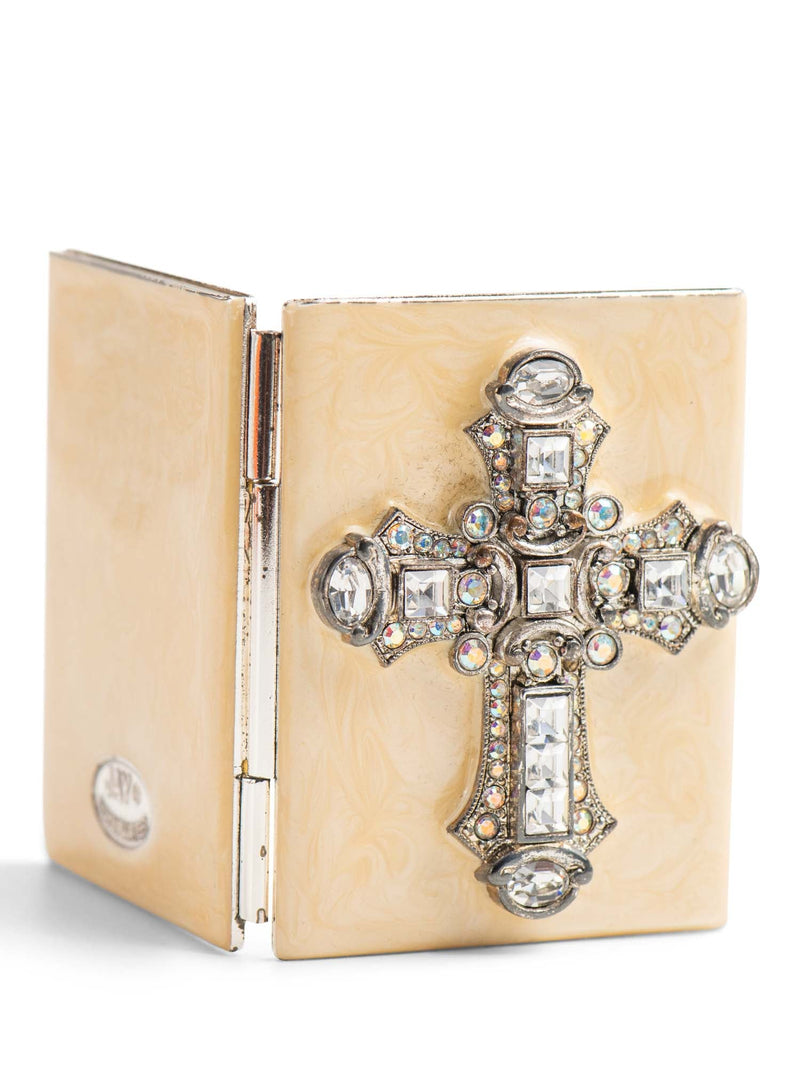 Jay Strongwater Cross Swarovsky Crystals Mini Picture Frame-designer resale