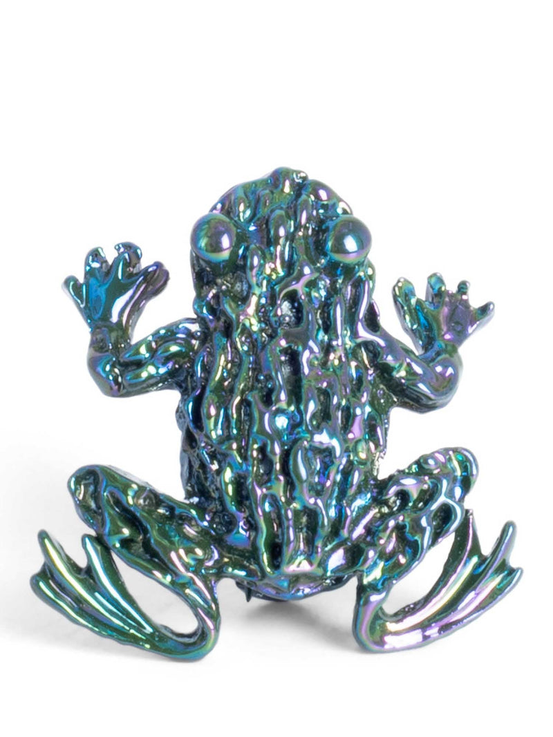 Jay Strongwater Rhinestone Good Luck Frog Pin Blue-designer resale