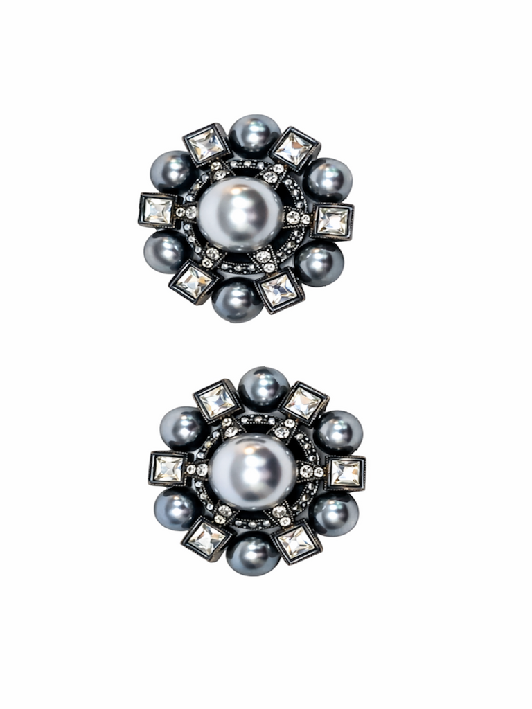 Lanvin Gripoix Clip-On Pearl Earrings
