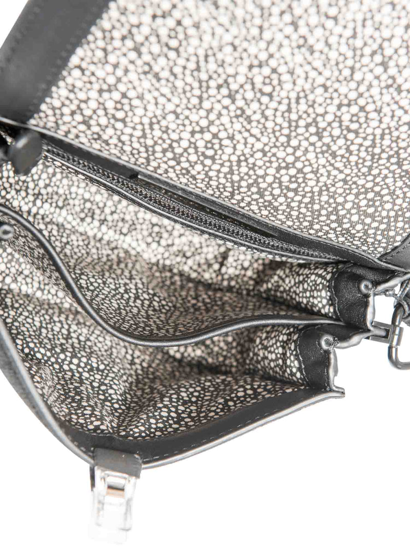 Loefler Randall Suede Saddle Messenger Bag Black-designer resale