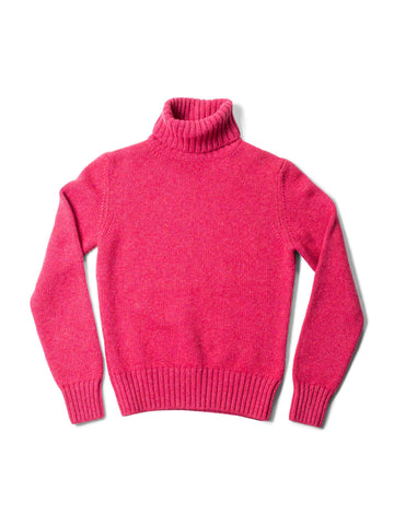 Loro Piana 2 Ply Cashmere Turtleneck Sweater Red-designer resale