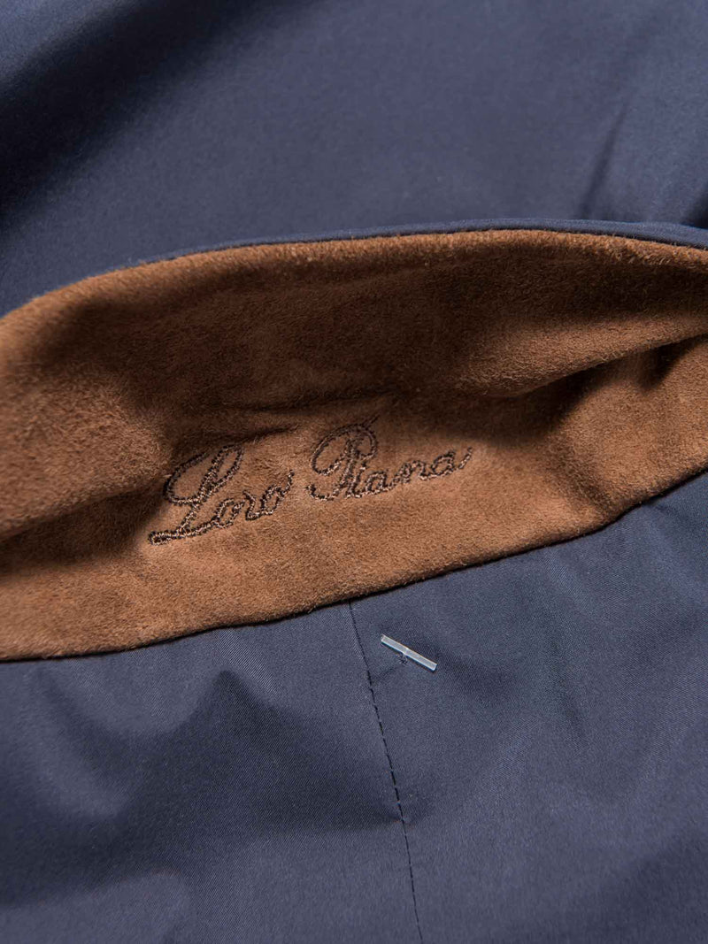 Loro Piana Men Sebring Cashmere Zippered Jacket Navy XXL-designer resale