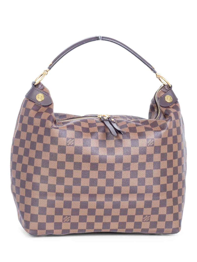 Louis Vuitton Damer Ebene Top Handle Hobo Bag Brown-designer resale