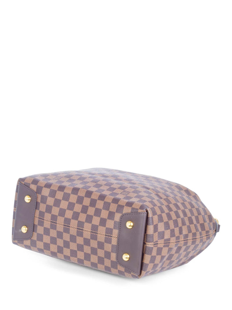 Louis Vuitton Damer Ebene Top Handle Hobo Bag Brown-designer resale