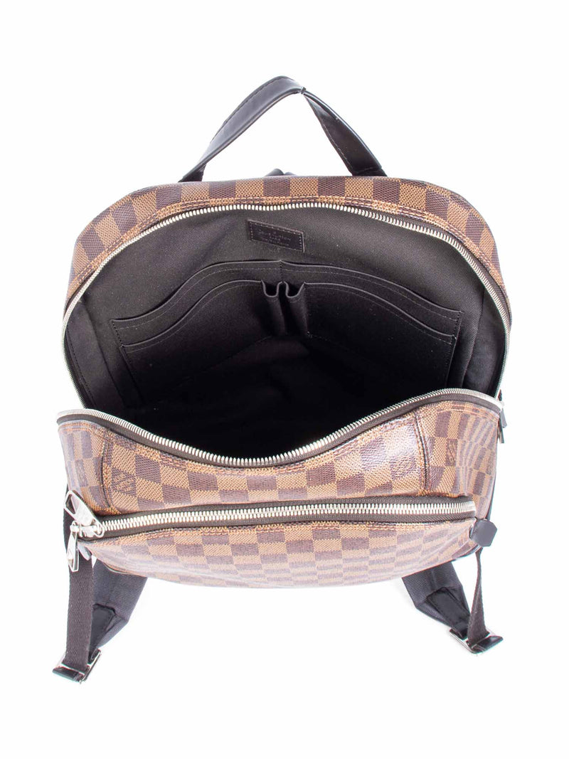 Louis Vuitton Damier Ebene Josh Backpack Brown Black Louis Vuitton Damier Ebene Josh Backpack Brown Black