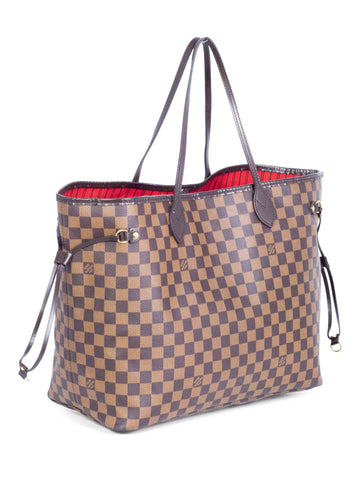 Louis Vuitton Damier Ebene Neverfull Bag GM Brown-designer resale