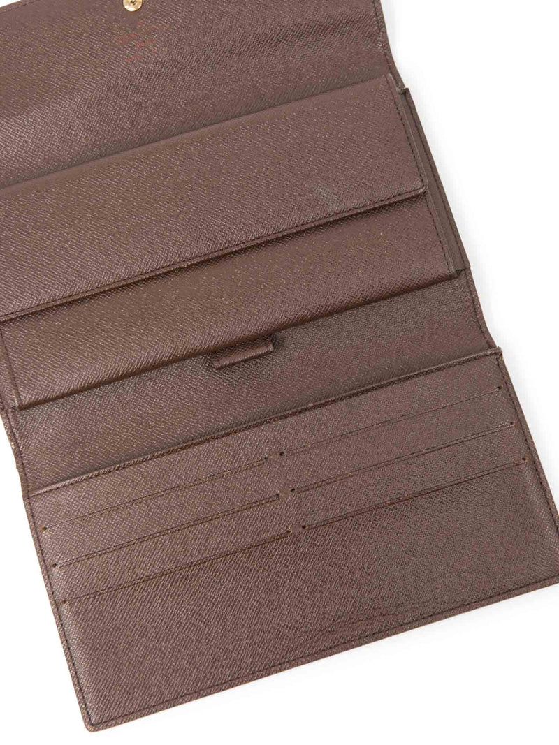 LOUIS VUITTON International Trifold Wallet Damier Leather Brown N61215  02JG478