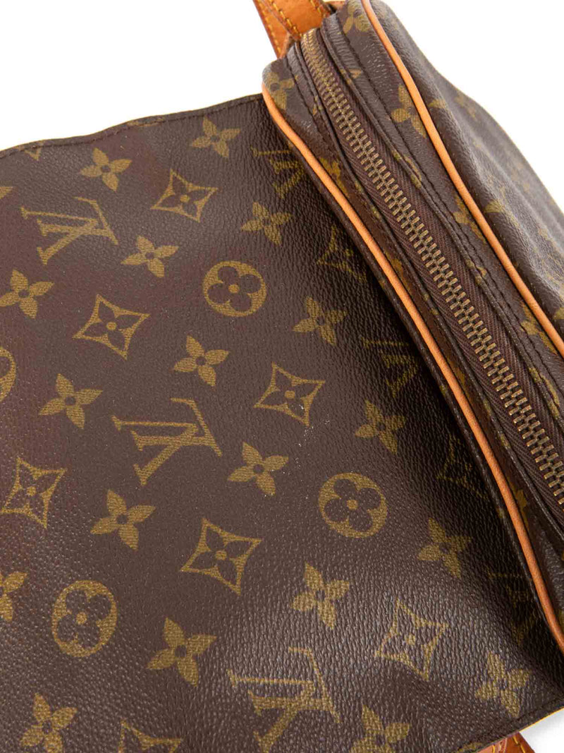 Louis Vuitton Monogram Crossbody Messenger Bag Brown-designer resale