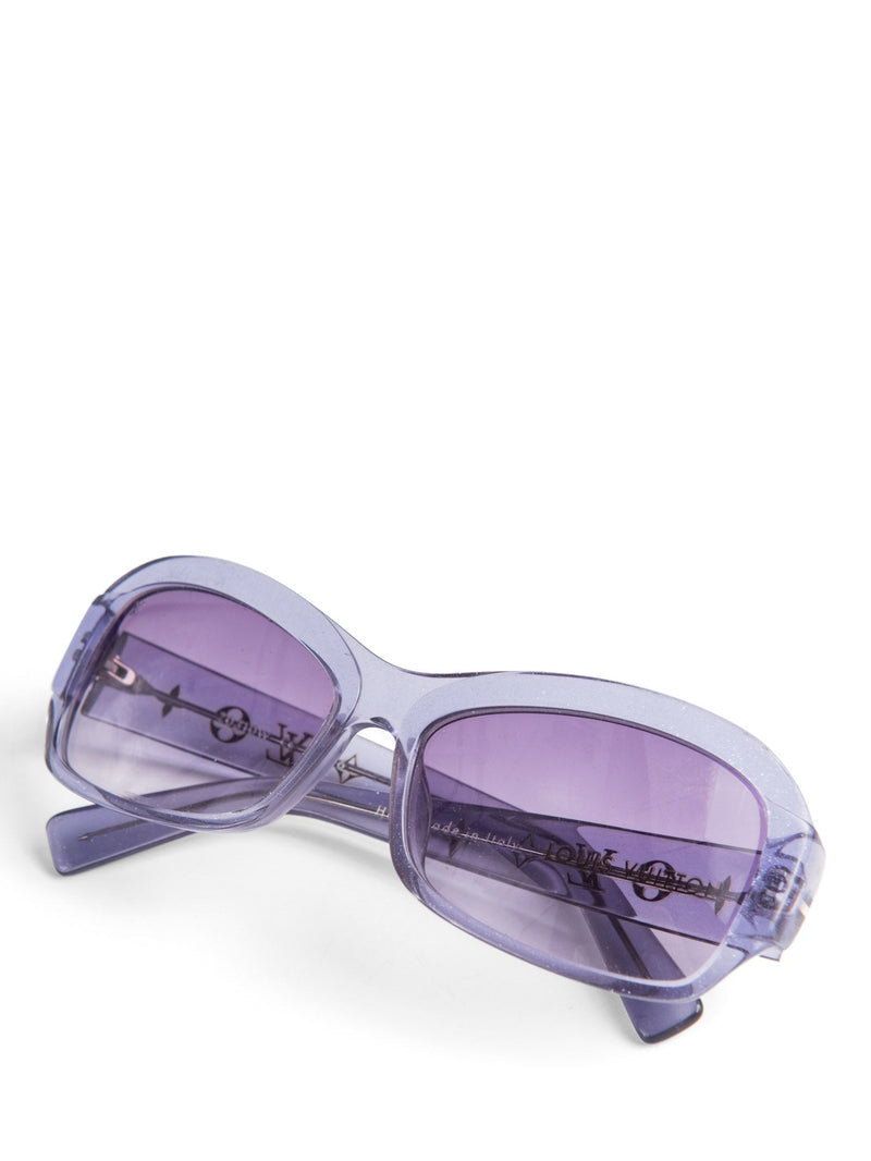 Louis Vuitton Monogram Glitter Sunglasses Purple-designer resale