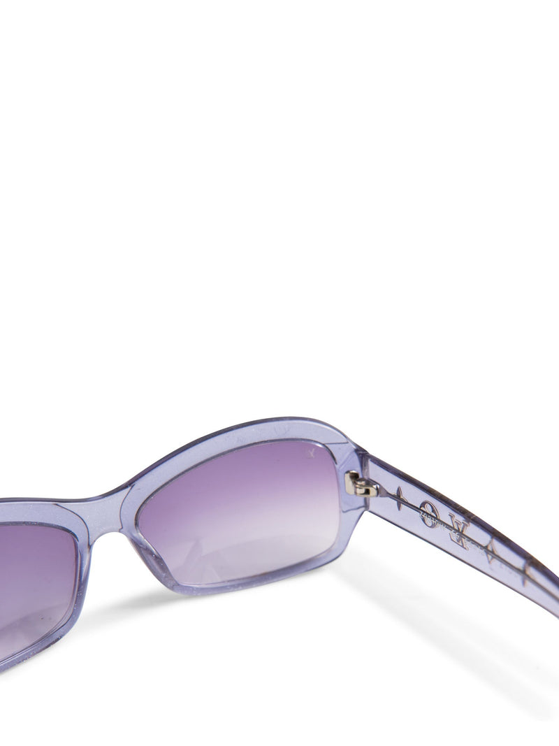 Louis Vuitton Monogram Glitter Sunglasses Purple